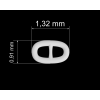 RUFIO 3D ship chain 1.75 x 1.2 mm two 18 cm sections